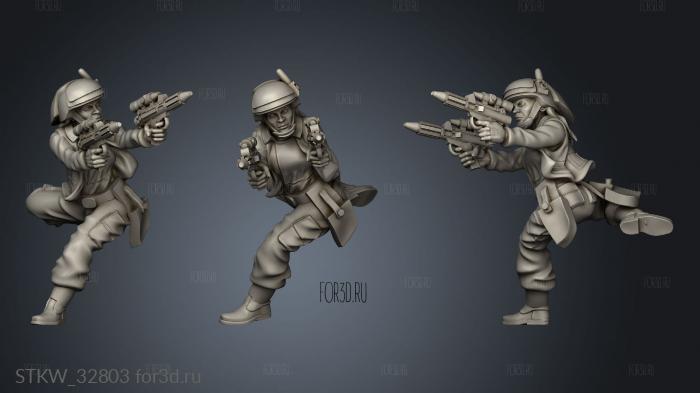 Fleet Troopers stl model for CNC