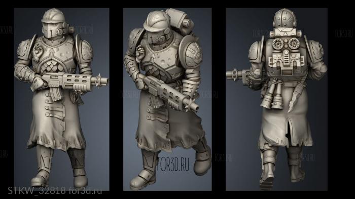 Infantry Guardsmen Shotguns 3d stl модель для ЧПУ