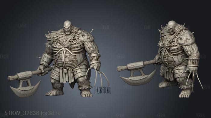 Flesh Golem The Jailer Huge Jailor stl model for CNC