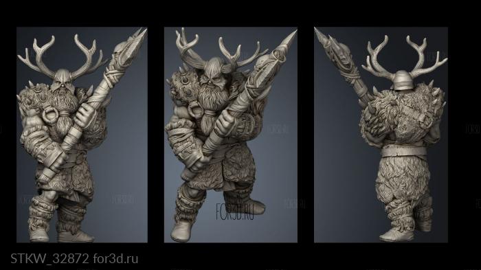 Forest Berserker stl model for CNC