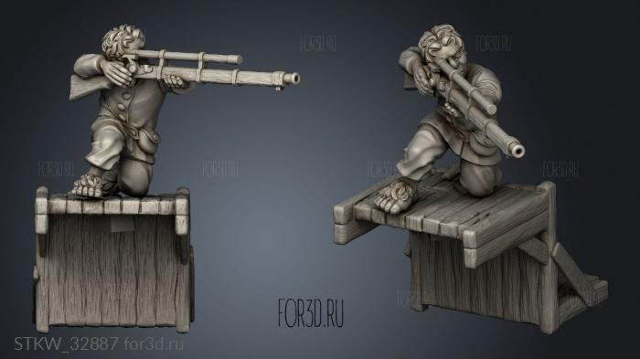 Forest Troll Gunner Platform stl model for CNC