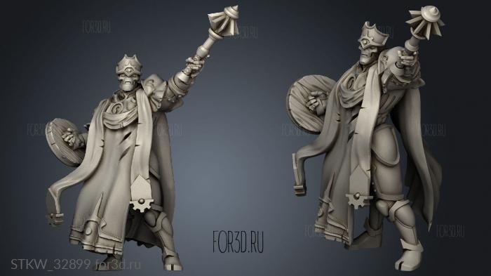 Forged Construct Chaplain stl model for CNC