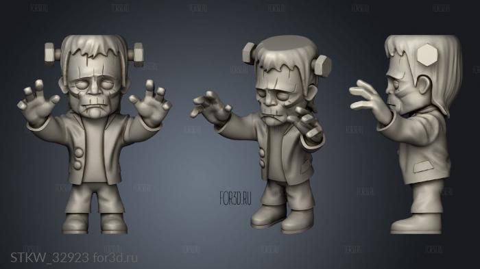 frankenstein FLIX stl model for CNC