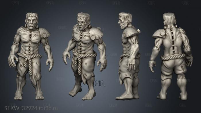 Frankensteins Monster stl model for CNC