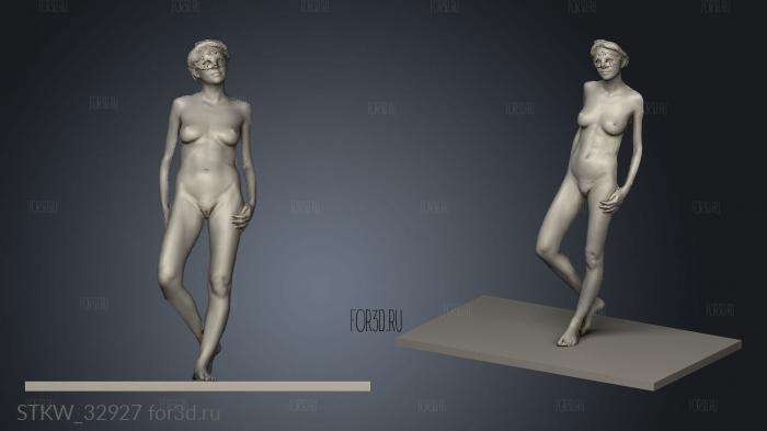 Fred Lucazeau nude posing Relighted nsfw stl model for CNC