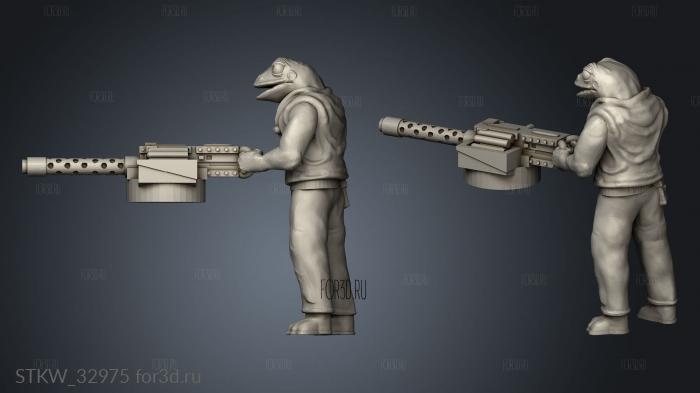 Froggie Soldier Rear Deck stl model for CNC