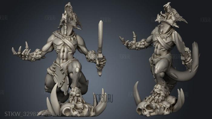 Frost Lands Icewind Kobold stl model for CNC