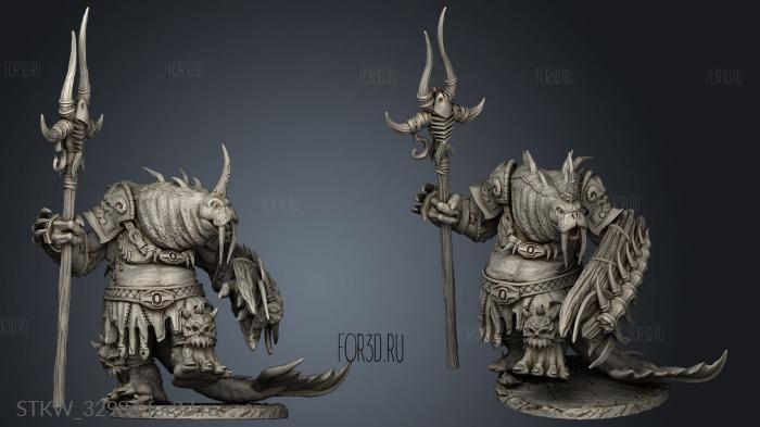 Frostburn Horrors Tooth and Tusk Odoben stl model for CNC