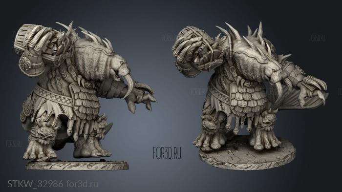 Frostburn Horrors Tooth and Tusk Odoben stl model for CNC