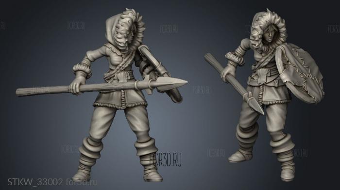 Frozen Tribe Spear stl model for CNC