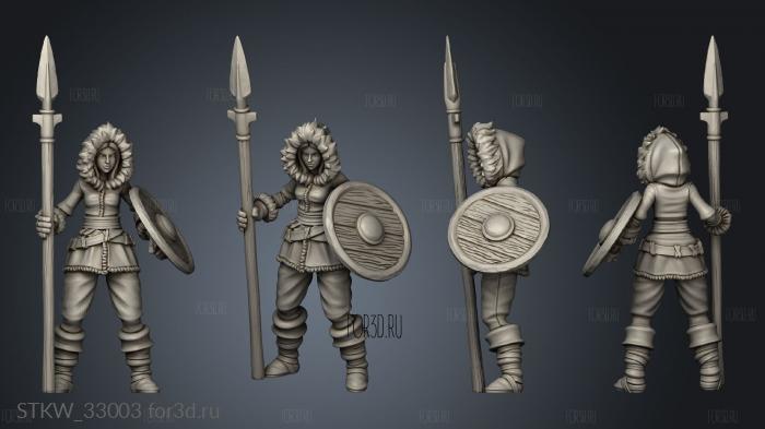 Frozen Tribe Spear stl model for CNC
