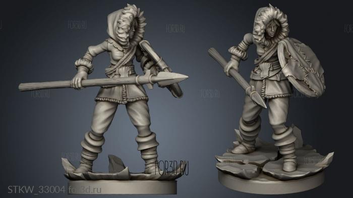 Frozen Tribe Spear stl model for CNC