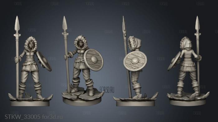 Frozen Tribe Spear stl model for CNC