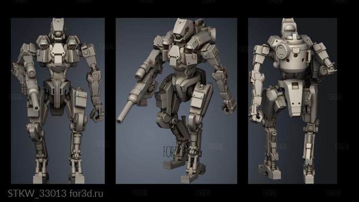 FUKIMASU MILITARY BATTLE UNITS DROID UNIT LEG stl model for CNC