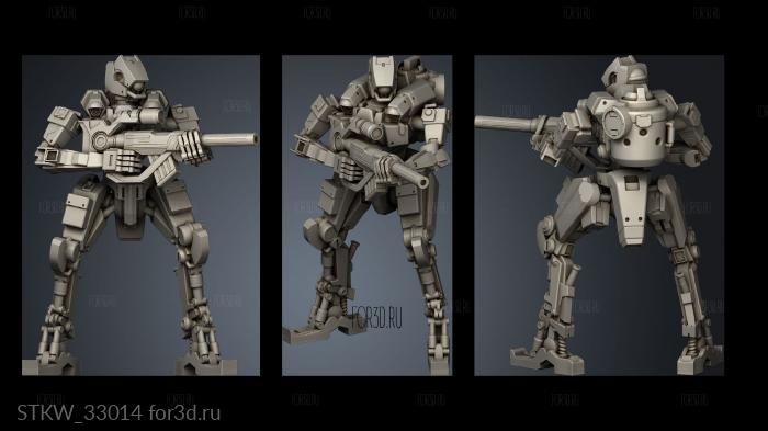 FUKIMASU MILITARY BATTLE UNITS DROID UNIT LEG stl model for CNC