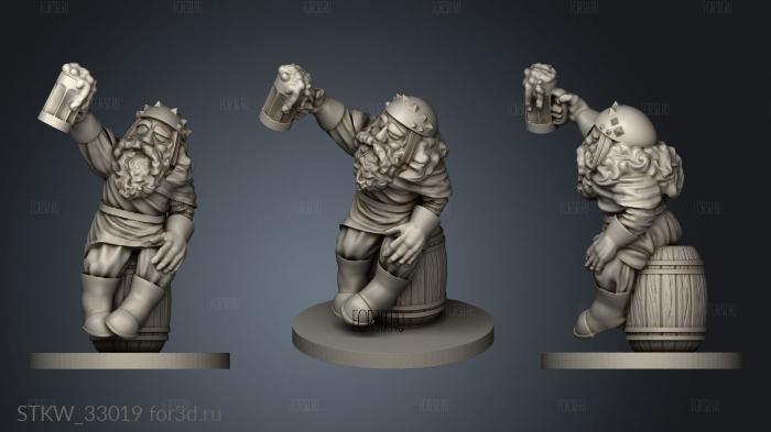 Fun Adventure dwarf stl model for CNC