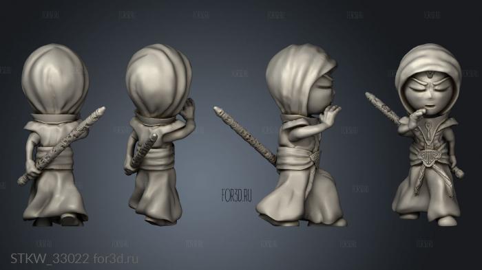 Fun Adventure monk stl model for CNC