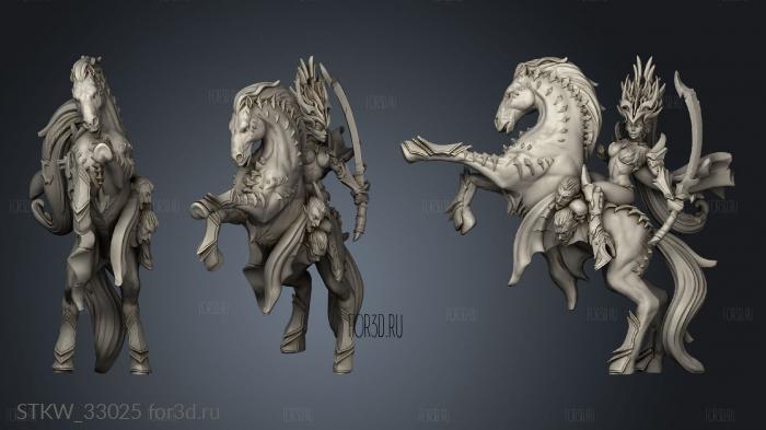 Fury the Dark Elves Vestal HellHounds stl model for CNC