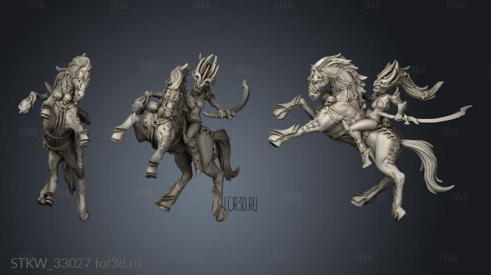 Fury the Dark Elves Vestal HellHounds stl model for CNC