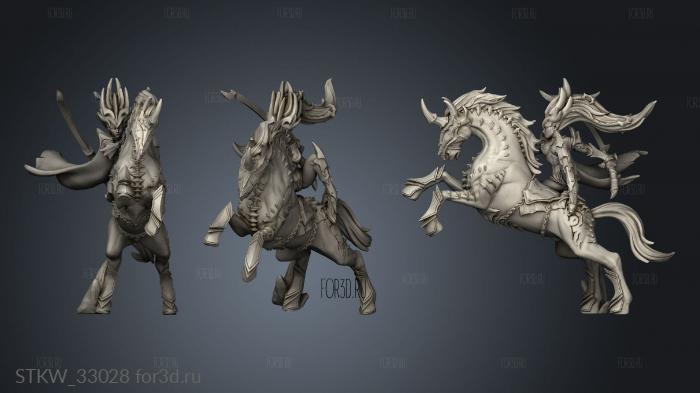Fury the Dark Elves Vestal HellHounds stl model for CNC