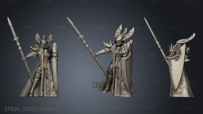 Fyrolian Spear Guardian stl model for CNC