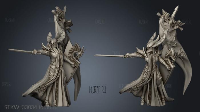 Fyrolian Spear Guardian boss stl model for CNC
