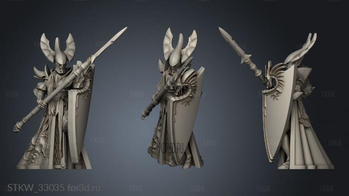 Fyrolian Spear Guardian stl model for CNC