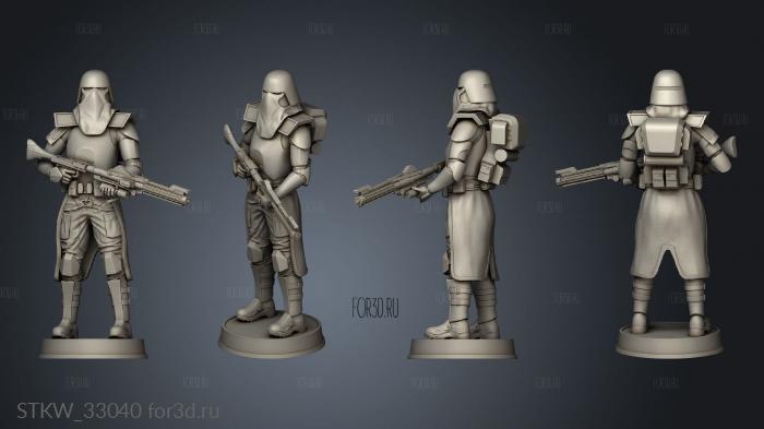 Galactic Marine Figurine stl model for CNC