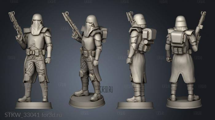 Galactic Marine Figurine stl model for CNC
