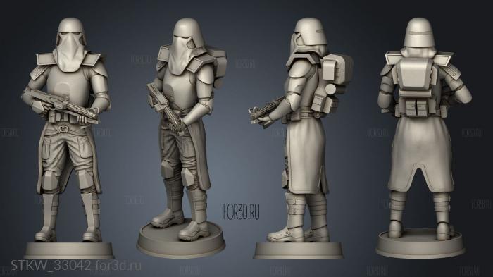 Galactic Marine Figurine stl model for CNC