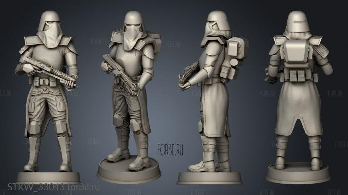Galactic Marine Figurine stl model for CNC
