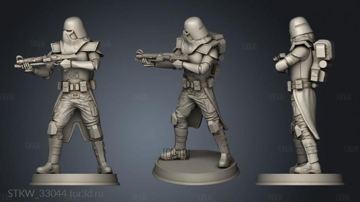 Galactic Marine Figurine stl model for CNC