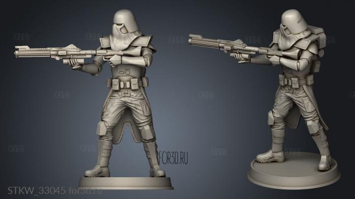 Galactic Marine Figurine stl model for CNC