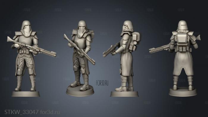 Galactic Marine Figurine stl model for CNC