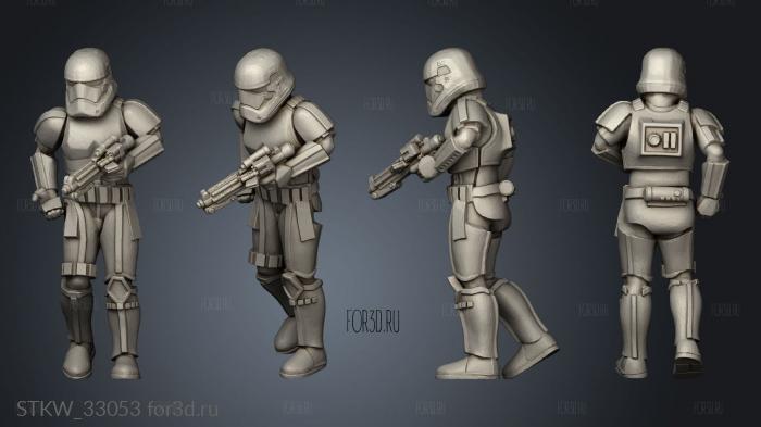 Galactic Troopers Stormtrooper stl model for CNC
