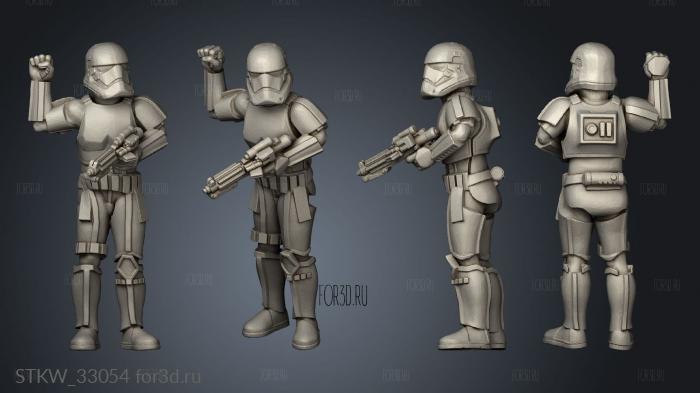 Galactic Troopers Stormtrooper stl model for CNC