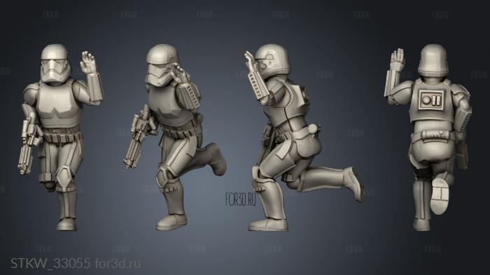 Galactic Troopers Stormtrooper stl model for CNC