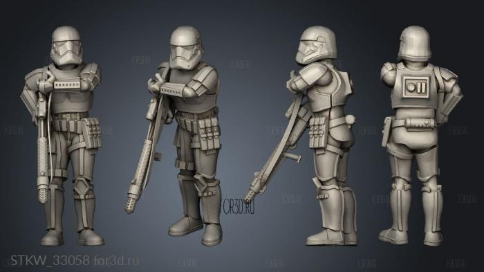 Galactic Troopers Stormtrooper stl model for CNC
