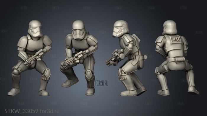Galactic Troopers Stormtrooper stl model for CNC