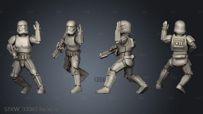 Galactic Troopers Stormtrooper stl model for CNC