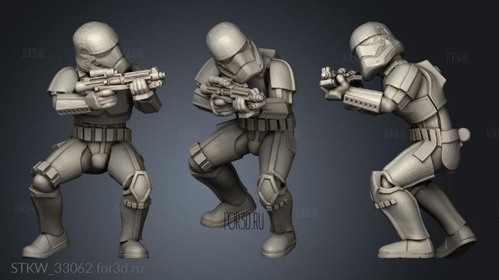 Galactic Troopers Stormtrooper stl model for CNC