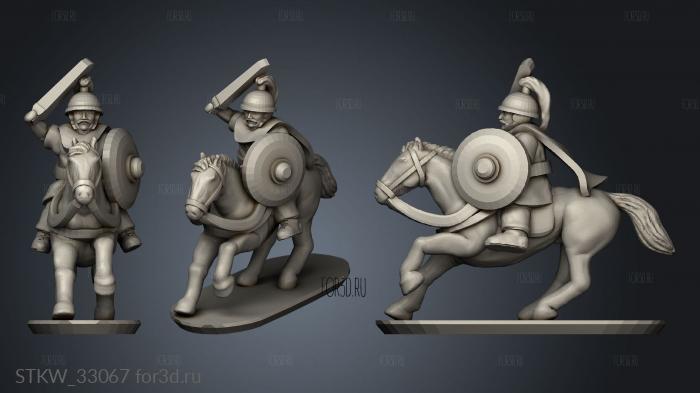 Gallic Strip Cavalry stl model for CNC
