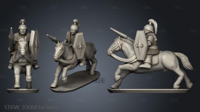 Gallic Strip Cavalry stl model for CNC