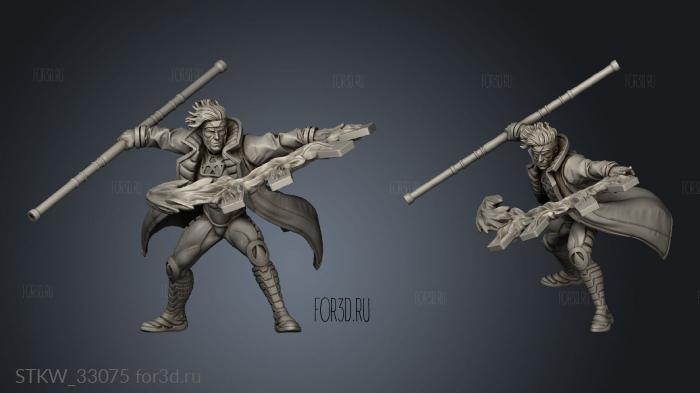 GAMBIT Gambler stl model for CNC