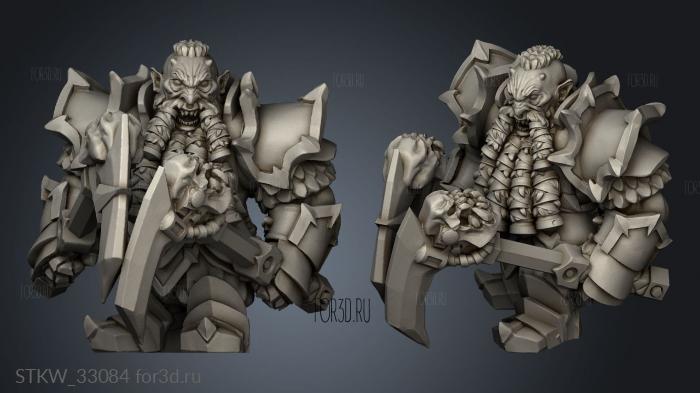 Corrupted Dwarfs Dwarf stl model for CNC