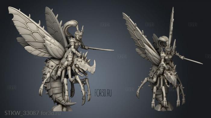 Everdark Elves Dardena on Bz nar stl model for CNC