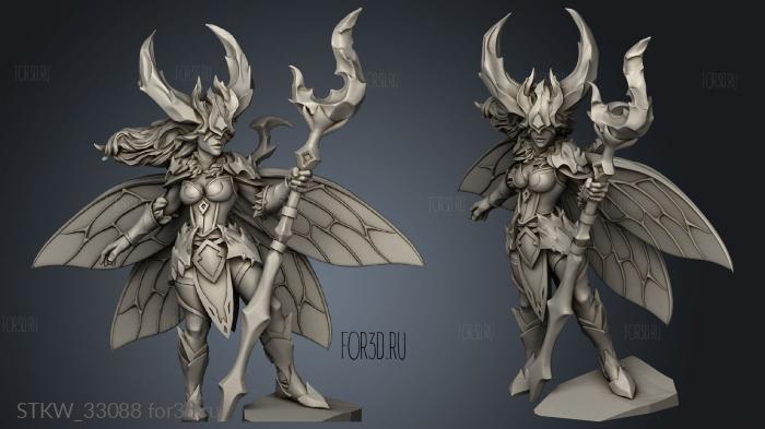 Ever Dark Elves Miriana Vi Dal stl model for CNC