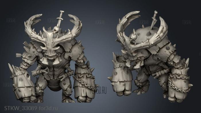 Everdark Elves The Mossmonger stl model for CNC