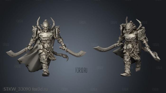 Ever Dark Elves zgar Bor Duin stl model for CNC