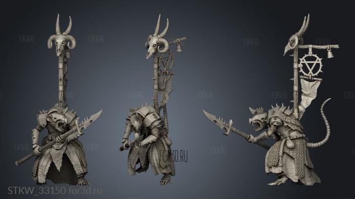 Eman Skaven Chieftain stl model for CNC